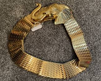 "Elephant" gold stretch belt - beautiful