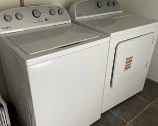 Whirlpool Washer and Dryer. Less than 1 year old.