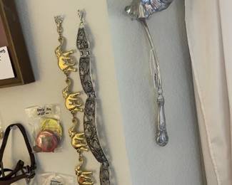 Silverplate/Sterling Punch Ladle