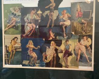 Calendar pinups from about 1948.