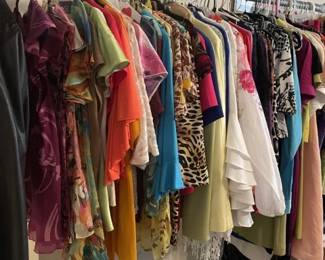 And now, the clothes - ta da!!! Fun fashionable clothes - from blouses to pants to skirts to sweaters to dresses - for all seasons and occasions. Have to see to believe! Sizes XL (some L)