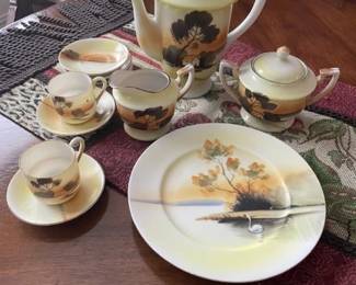 Beautiful china tea set. Not a complete set.