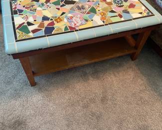 Mosaic top coffee table