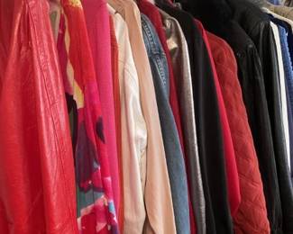 Sweaters, Denim jackets, quilted jacket. Fun jackets and over shirts