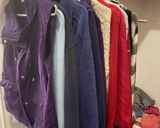 Vest, outer jackets and sweaters