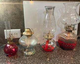 Oil Lamps close up pic.