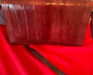 Eel skin bag