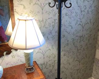 Antique iron coat tree