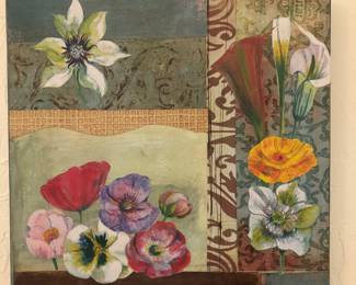 Acrylic painting signed on back