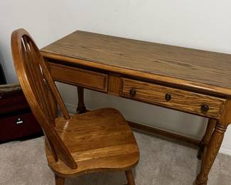 desk and chair