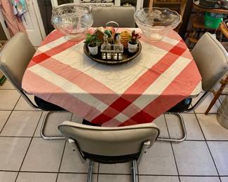 Authentic vintage kitchen table and chairs