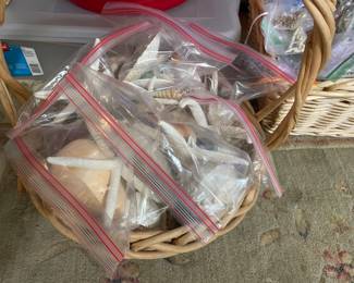Basket of sea shells