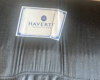 #10 - $140 - Hideaway bed microsuede Haverty's (stain left arm) twin - 52Wx37Dx35T
