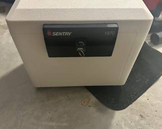 #27 - $36 -  Sentry 1970 safe with key