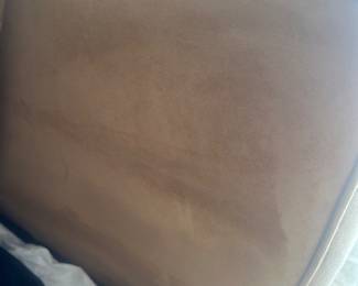 #10 - $140 - Hideaway bed microsuede Haverty's (stain left arm) twin - 52Wx37Dx35T
