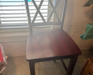 #18 - $100 - Two cherry color barstools 19x18x46T
