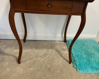 #14 - $100 - Antique oak side table 28x18x30
