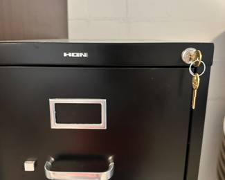 #23 - $60 - Hon vertical 4 drawers file cabinet 15x27x52