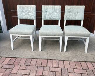 #20B -  $75 - 3 Upholstered Dining or Side Chairs 