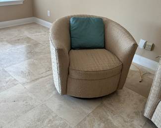 #5 - $200 each - Thomasville swivel chairs 34x37x30
