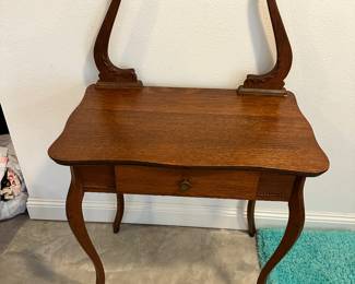 #14 - $100 - Antique oak side table 28x18x30