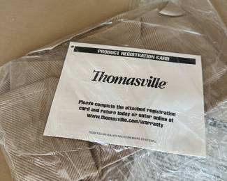 #4 - $1,100 - Thomasville wrap sectional sofa tan 12'8Lx8'8"Wx34T