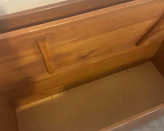 #13 - $100 - Ethan Allen retro pine bench storage 43x17x30