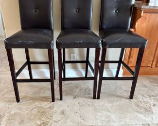 #12 - $80 - 3 bar height stools - not perfect 18x20x46
