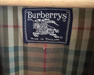 #34 - $150 - Burberrys jacket - green
