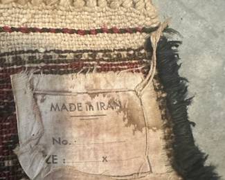 #24 - $400 - Antique made in Iran wool rug 7'5"x 4'10"