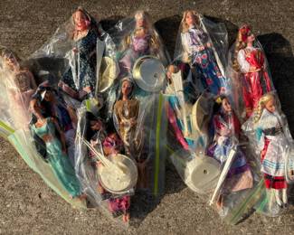 Collection of International Barbie from the 1990s       $10 each