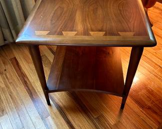 Lane Furniture "Acclaim" Walnut & Ash Side Table