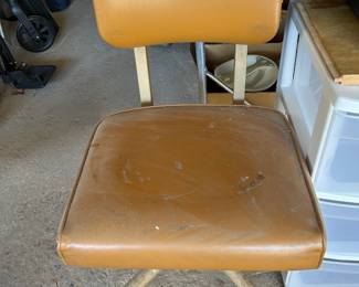 Harter Industrial Steel Chair on Wheels