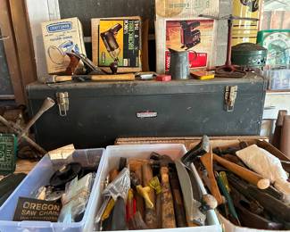 Vtg CRAFTSMAN 6516 TOMBSTONE TOOL BOX & TRAY