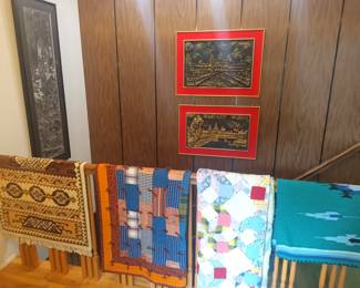 More quilts, rugs and art