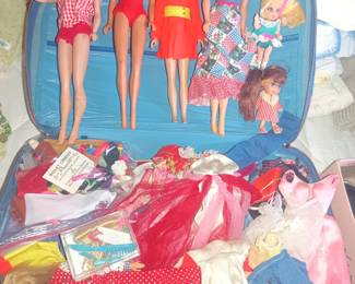 Vintage Barbies and clothes