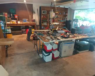 Packed garage!
