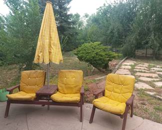 Wood patio furniture