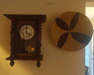 Wall clock and wall basket. What?