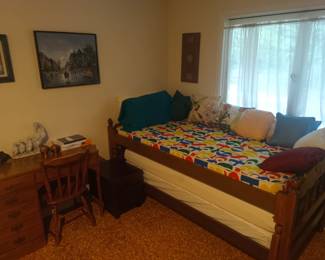 Old daybed and desk