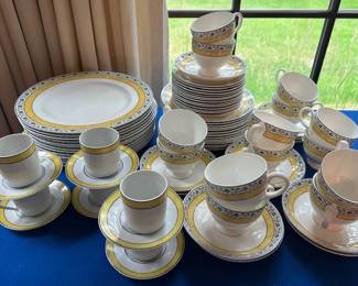 Wedgewood "Mistral Pattern" china set.