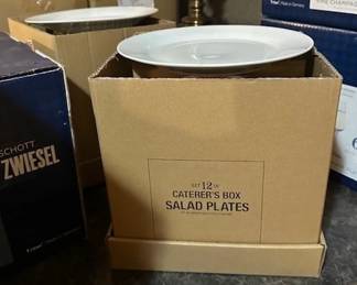 Pottery Barn caterer's plates.