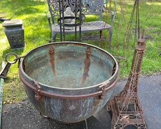 Timpani Drum used outside and several fun and intersting lawn art.