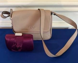 Small Franchi clutch and Kate Spade handbag.