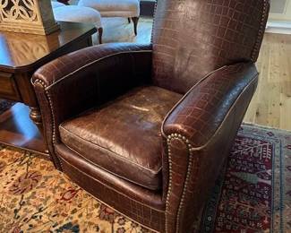 Old Hickory Tannery easy chair.