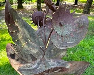 Rustic Metal Lawn Art (approx. 3ft tall and wide)