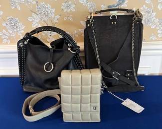 Handbags by BCBG Maxarzie, LaFlore-Paris (new backpack), Eric Jabits.