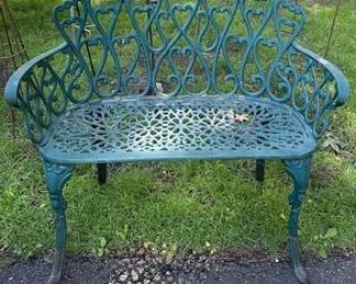 Cast Iron bench.