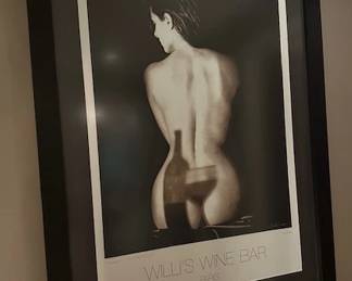 Willi's Wine Bar-Paris, 27.5"x 39.5" and framed 35"x47.5"