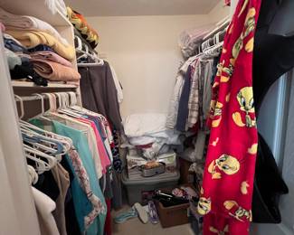 Women’s clothing and blankets 